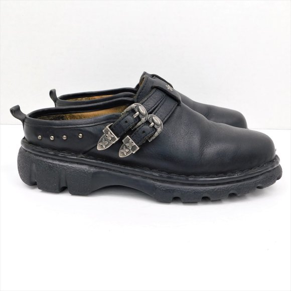 Double H Boots Leather Slip-On Mules 8.5 - Picture 1 of 7
